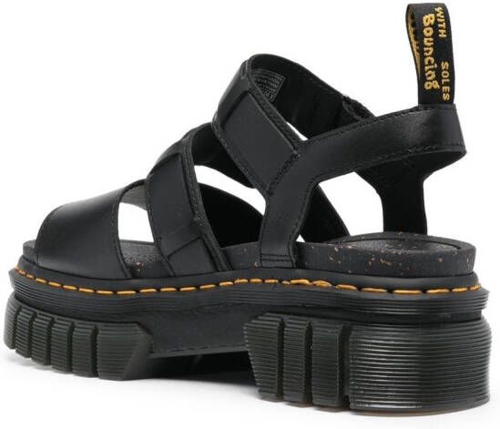 Dr. Martens Ricki leather platform sandals Black