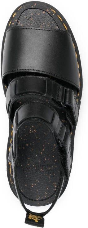 Dr. Martens Ricki leather platform sandals Black