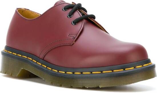 Dr. Martens ridged sole brogues Red