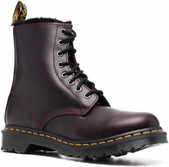 Dr. Martens Serena 1460 leather boots Red