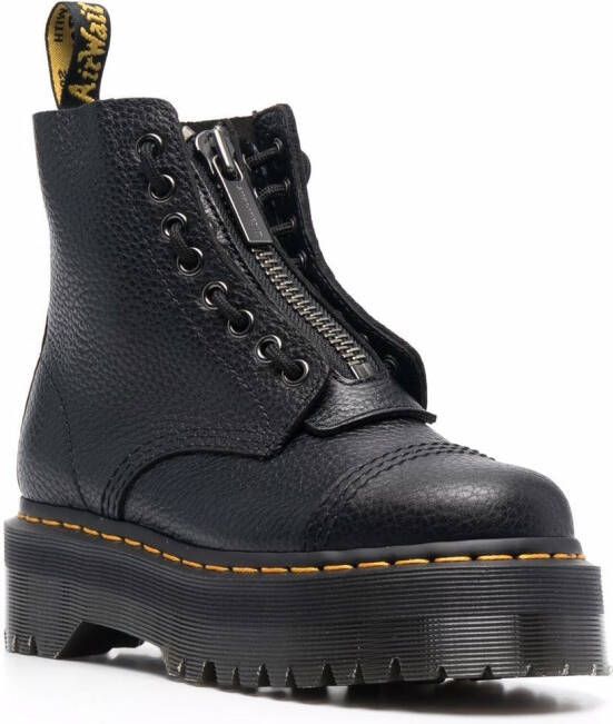 Dr. Martens Sinclair leather platform boots Black