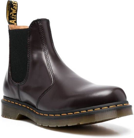 Dr. Martens slip-on leather boots Red