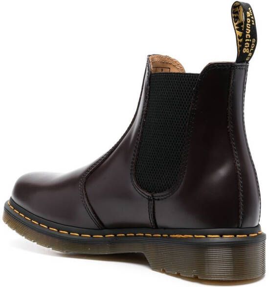 Dr. Martens slip-on leather boots Red