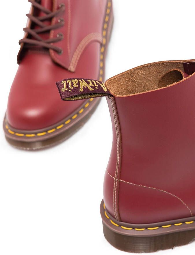 Dr. Martens Vintage 1460 leather ankle boots Red