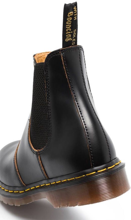 Dr. Martens Vintage round-toe leather boots Black