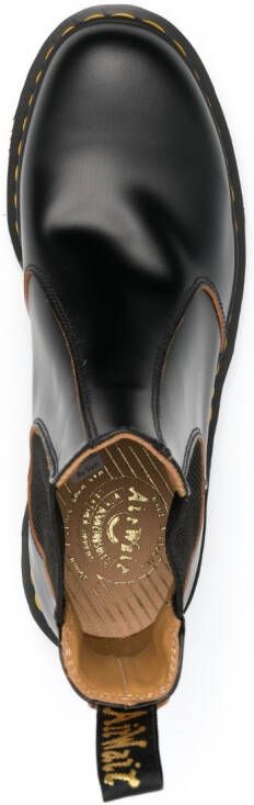 Dr. Martens Vintage round-toe leather boots Black