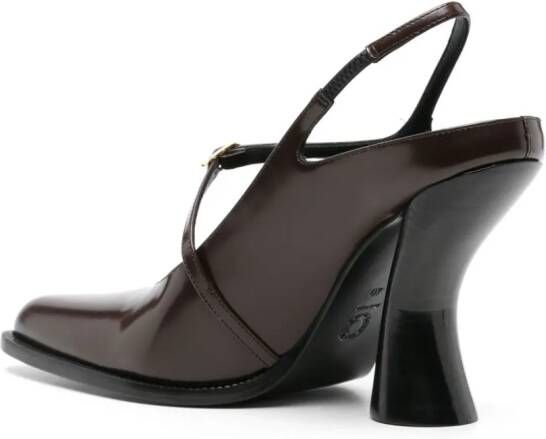 DRIES VAN NOTEN 115mm sculpted-heel pumps Brown