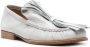 DRIES VAN NOTEN folded-fringes leather loafers Grey - Thumbnail 2