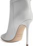Dsquared2 100mm draped-detail leather boots White - Thumbnail 4