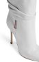 Dsquared2 100mm draped-detail leather boots White - Thumbnail 5