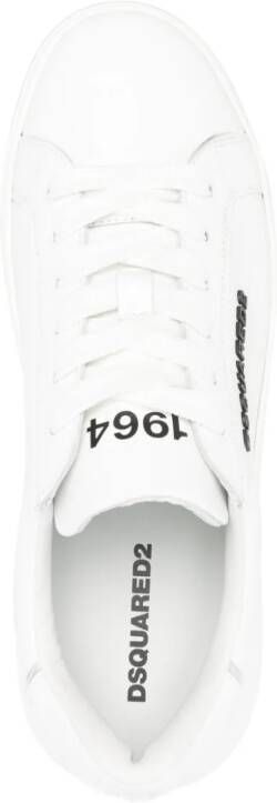 DSQUARED2 1964 leather sneakers White