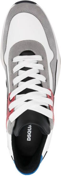 DSQUARED2 50mm panelled lace-up sneakers White