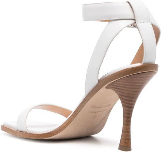 Dsquared2 95mm ankle strap-fastening sandals White