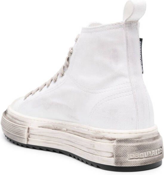 Dsquared2 Berlin distressed sneakers White