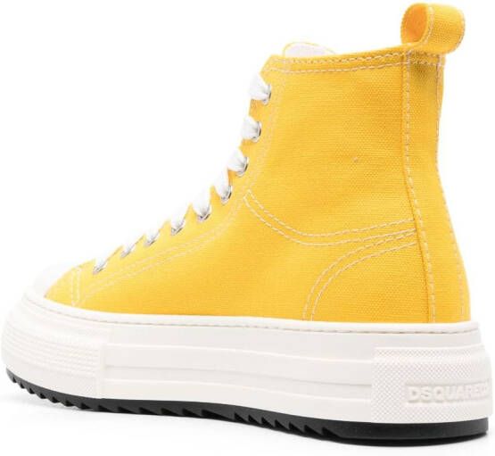 Dsquared2 Berlin high-top platform sneakers Yellow