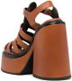 Dsquared2 Berlin Rock 140mm leather sandals Brown - Thumbnail 3