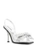 Dsquared2 bow-detail sqaure-toe sandals Silver - Thumbnail 2