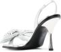 Dsquared2 bow-detail sqaure-toe sandals Silver - Thumbnail 3