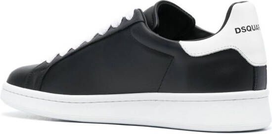 Dsquared2 Boxer leather low-top sneakers Black