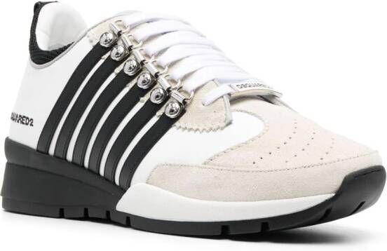 Dsquared2 Boxer stripe-print sneakers White