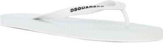 Dsquared2 branded flip-flops White
