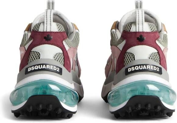Dsquared2 Bubble logo-appliqué panelled sneakers Grey