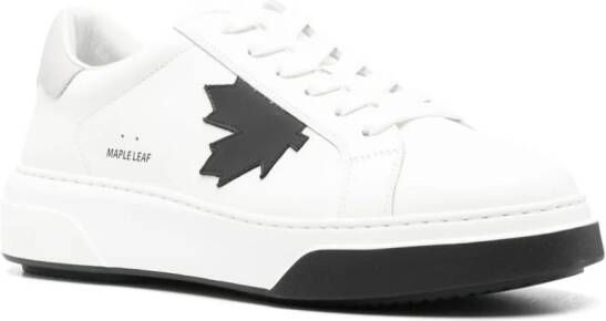 Dsquared2 Bumper leather sneakers White