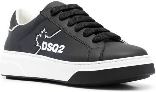 DSQUARED2 Bumper logo-print sneakers Black