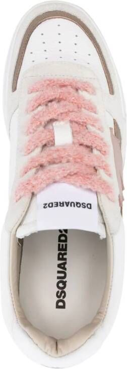 Dsquared2 Canadian panelled leather sneakers White