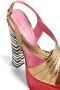 DSQUARED2 colour-block platform sandals Gold - Thumbnail 4