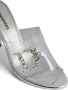 Dsquared2 crystal-embellished logo mules Silver - Thumbnail 4