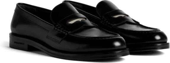 Dsquared2 D2 Classic leather loafers Black