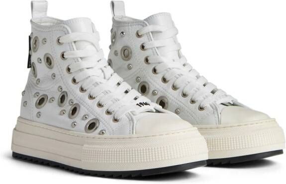 Dsquared2 eyelet-detail leather sneakers White