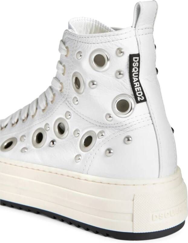 Dsquared2 eyelet-detail leather sneakers White