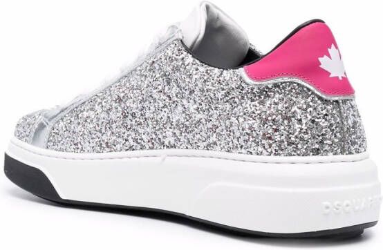 Dsquared2 glittered low-top sneakers Silver