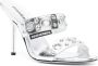 Dsquared2 Gothic 110mm leather sandals Silver - Thumbnail 2