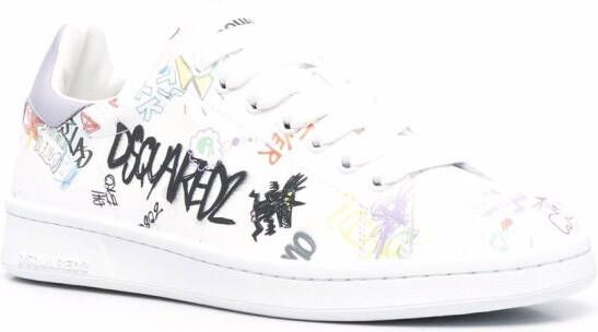 DSQUARED2 graphic-print low-top sneakers White