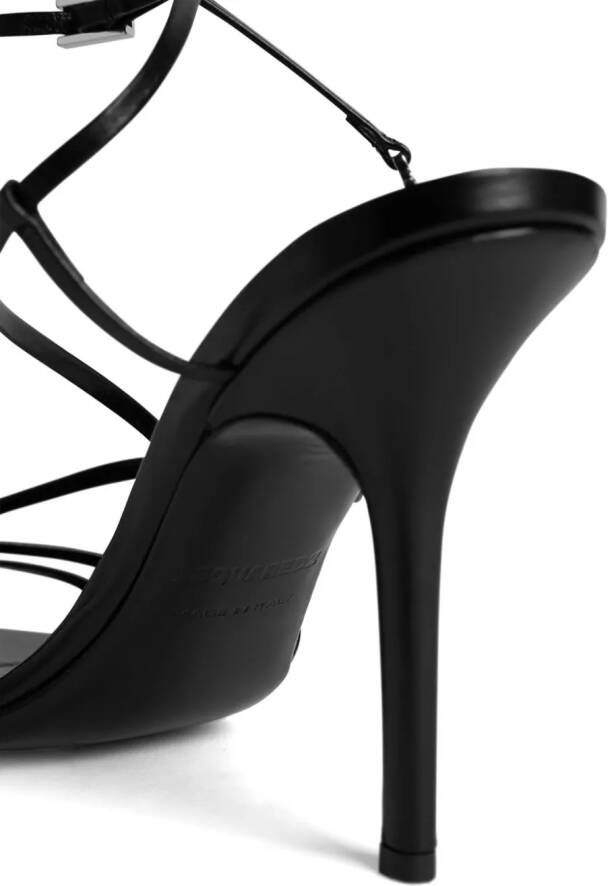 Dsquared2 Icon Evening leather sandals Black