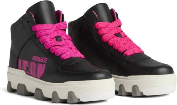 Dsquared2 Icon-motif lace-up sneakers Black