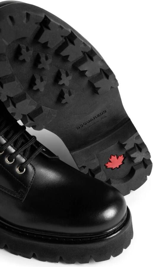 Dsquared2 Icon plaque combat boots Black
