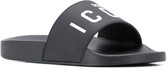 DSQUARED2 Icon slides Black