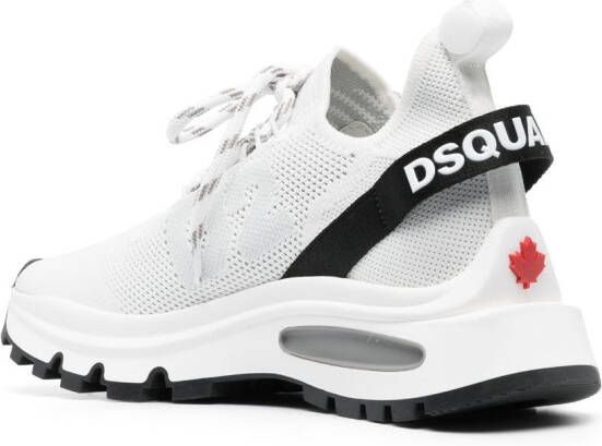 Dsquared2 intarsia-knit low-top sneakers White