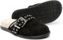 Dsquared2 Kids buckle-detailed suede mules Black - Thumbnail 2