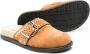 Dsquared2 Kids buckle-detailed suede mules Brown - Thumbnail 2