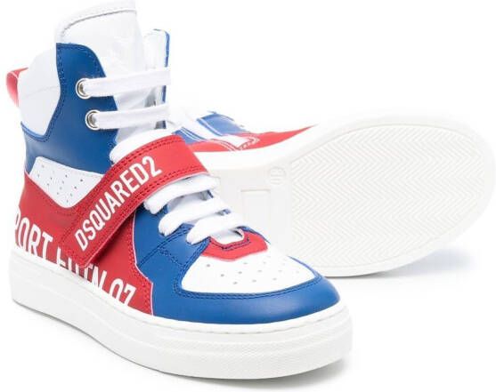 Dsquared2 Kids colour-block high-top sneakers