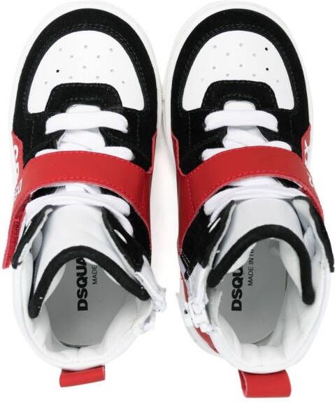 Dsquared2 Kids colour-block high-top sneakers White