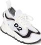 Dsquared2 Kids D2-logo knitted sneakers White - Thumbnail 4