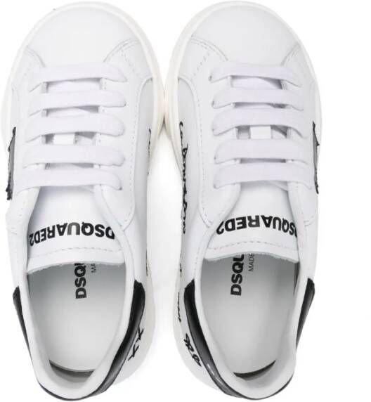 Dsquared2 Kids embroidered-motif sneakers White