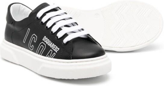 DSQUARED2 KIDS Icon logo-print sneakers Black