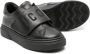 Dsquared2 Kids Icon touch-strap leather trainers Black - Thumbnail 2